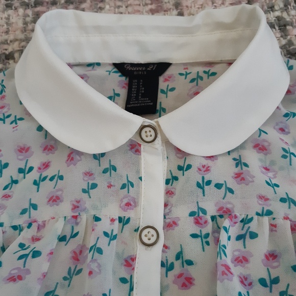 *FOREVER 21 GIRLS BUTTON DOWN TANK/BLOUSE* - Picture 2 of 5